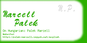 marcell palek business card